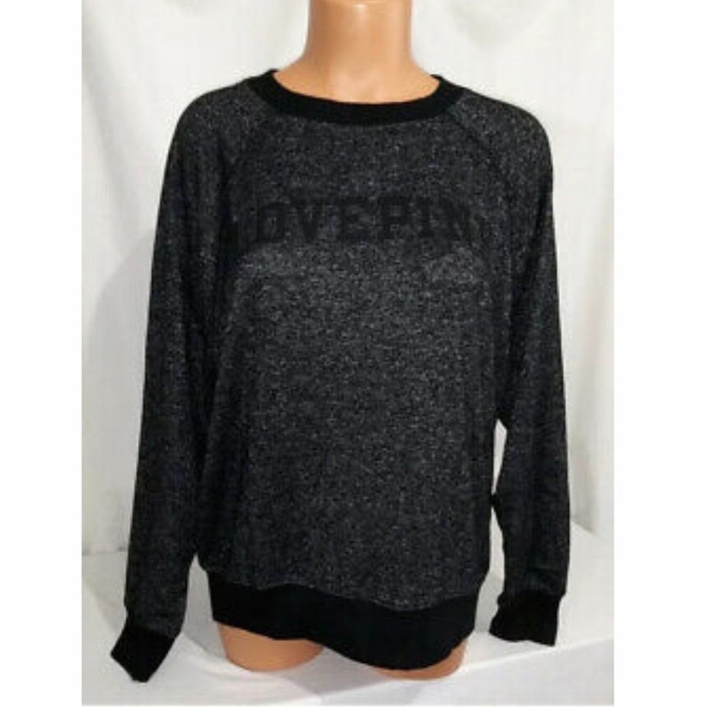 Victoria's Secret pink soft sweatshirt black PINK graphic logo
